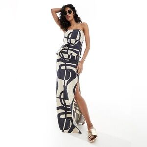 ASOS DESIGN Spilt Leg Maxi Skirt & Top